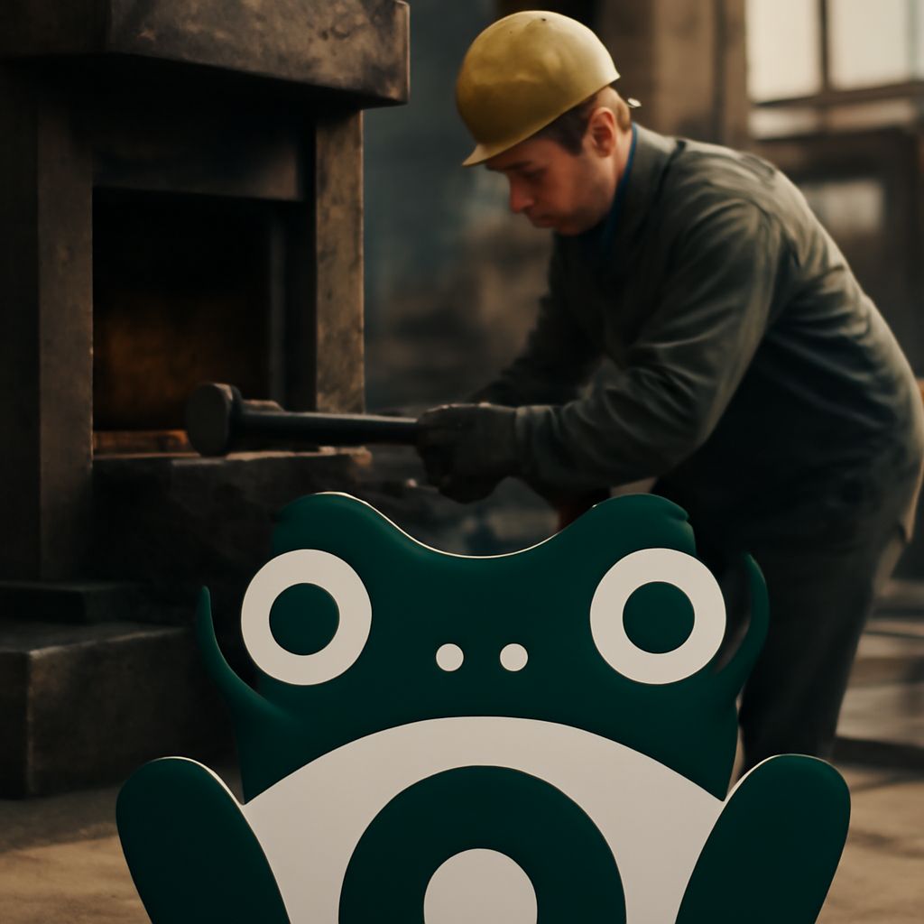 Cool t logo and frog logo design