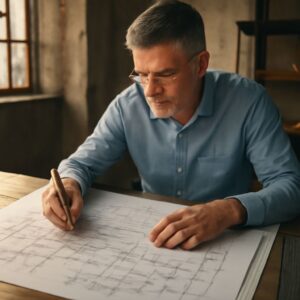 Mechanical drawing and mechanical engineering drawing