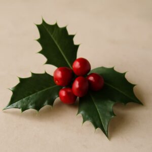 Mistletoe illustration and fashion illustration face