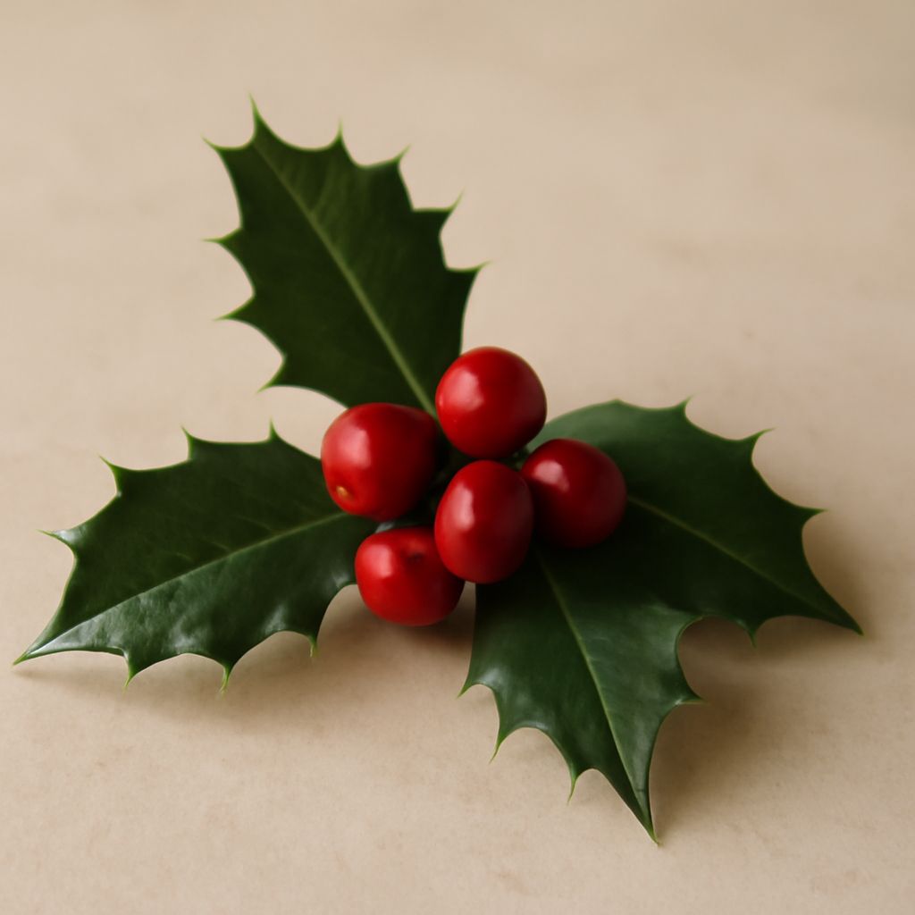 Mistletoe illustration and fashion illustration face