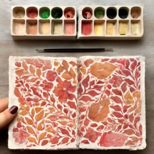 Explore watercolor journal techniques and create a stunning watercolor garden with bullet journal drawings.