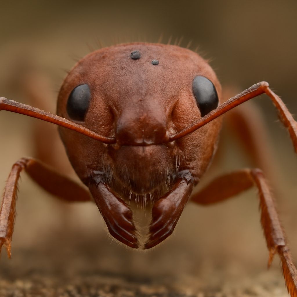 Illustration of ant anatomy and anatomy of a shoe