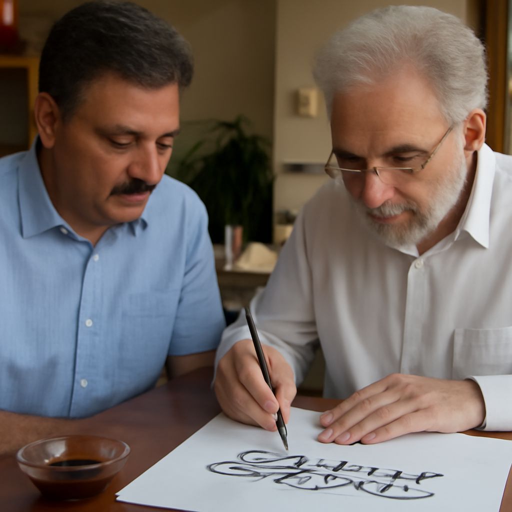 Online calligraphy class focusing on vulcan calligraphy and workshops