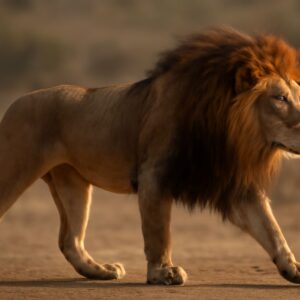 Detailed view of lion anatomy and vocal tract anatomy