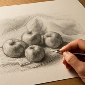 A collection of still life sketches and famous still life drawings