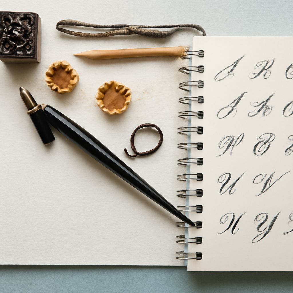 Understanding calligraphy strokes and setting up a calligraphy desk