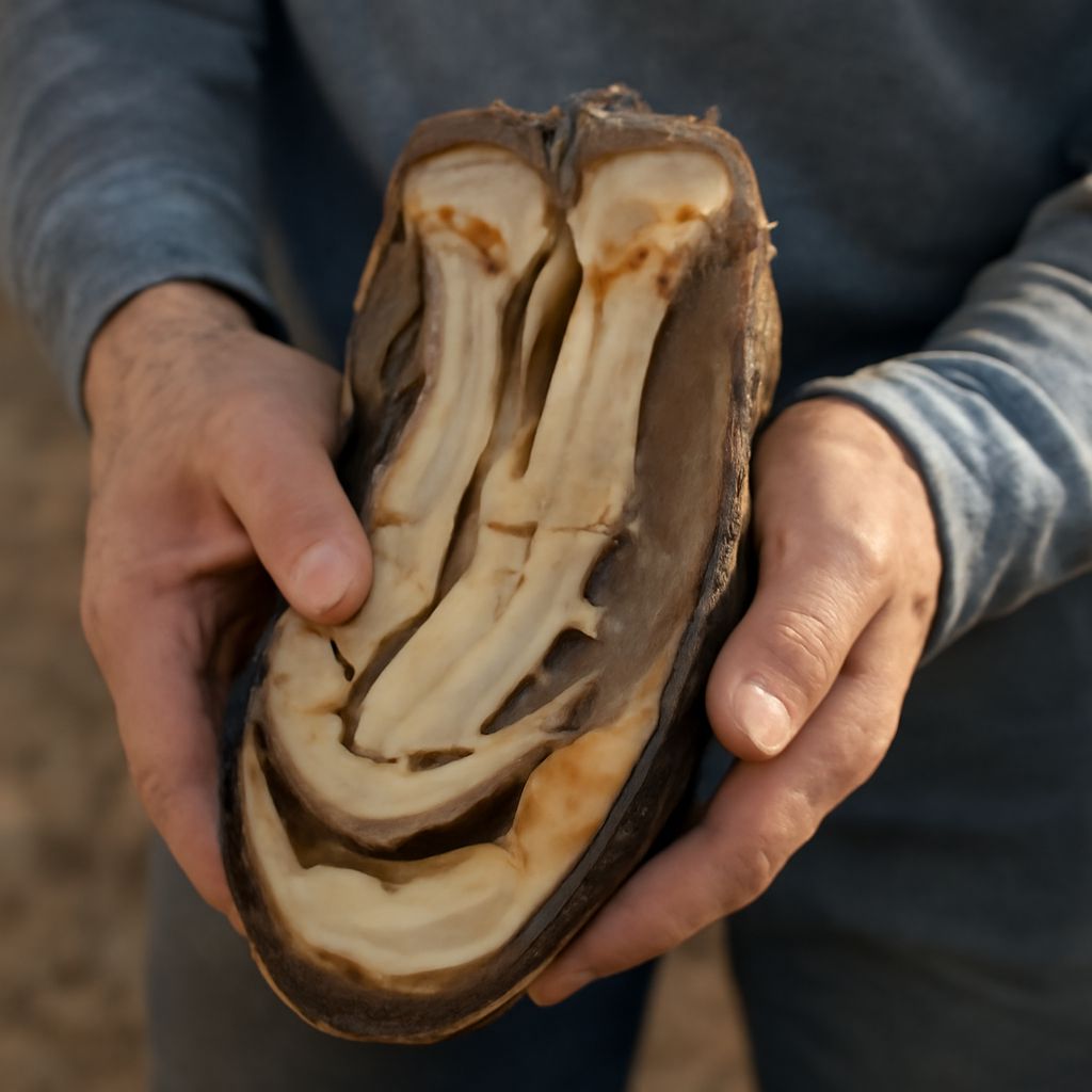 Detailed view of cow hoof anatomy and illustrations for sale