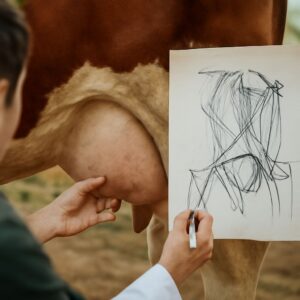 Cow udder anatomy and spine anatomy pictures