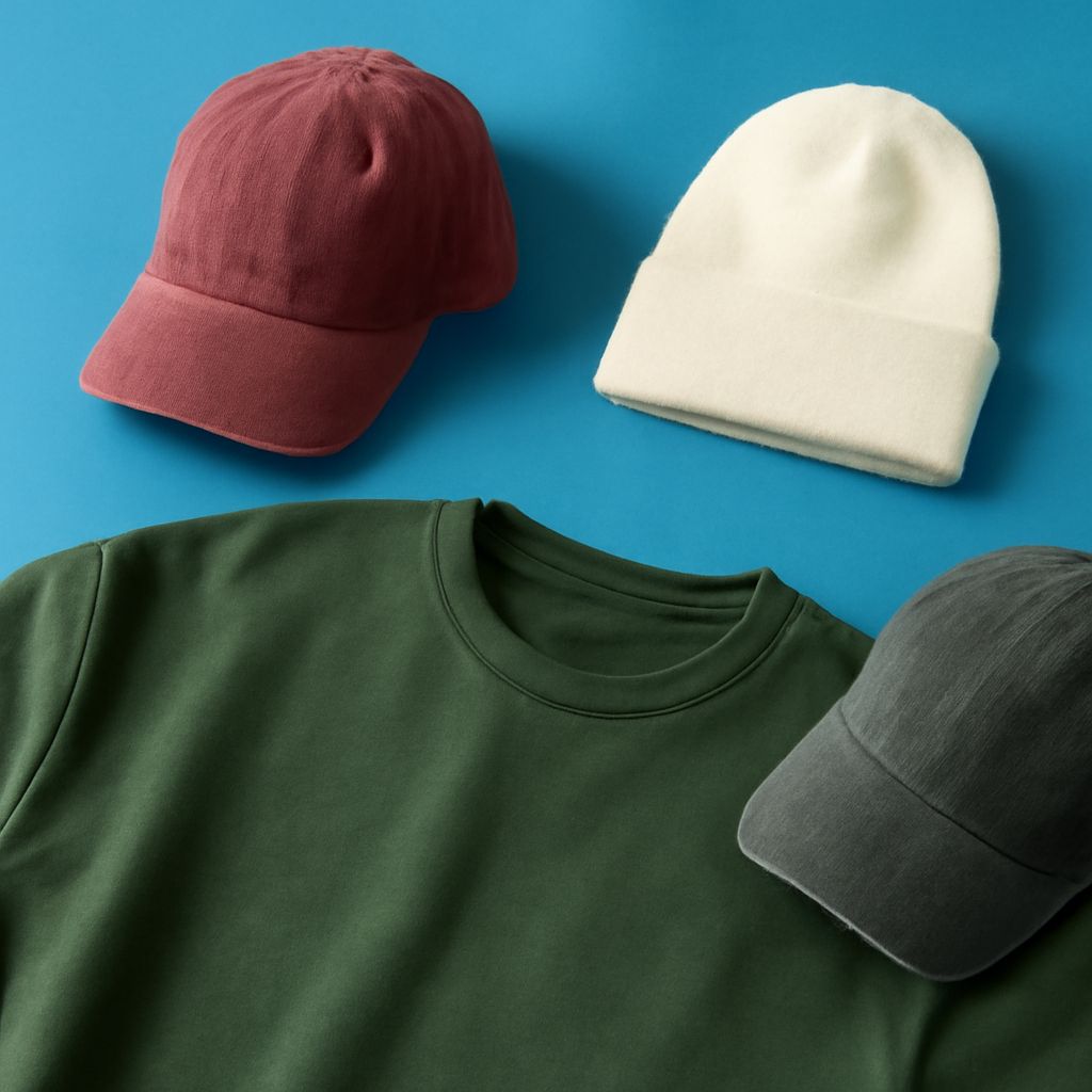 Custom logo hats and custom towels with logo