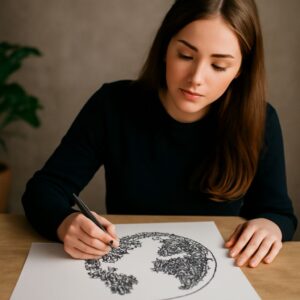 Drawing with code and fonts with glyphs