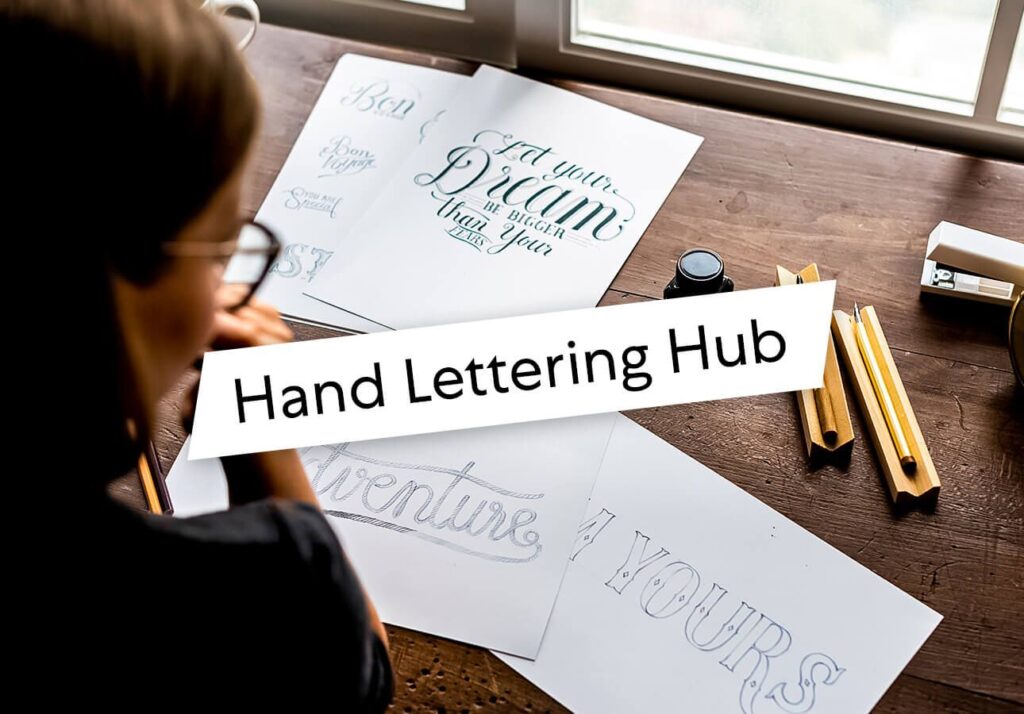 Explore unique handlettering font and hand lettered fonts styles
