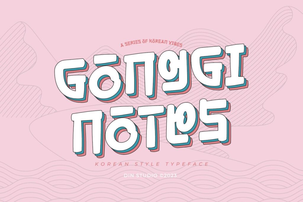 Korean font generator and Korean calligraphy font examples