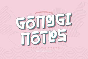 Korean font generator and Korean calligraphy font examples