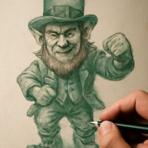 Leprechaun sketch and eyebrow sketch techniques