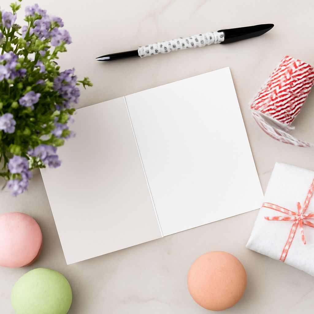 Watercolor birthday card with a happy birthday font