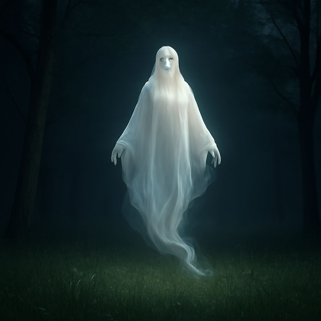 Cartoon ghosts and ghost cartoons in a creepy and stress-relieving style
