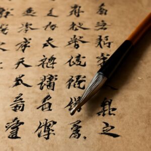 Gothic calligraphy and Chinese calligraphy styles