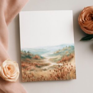 Watercolor wedding invitations featuring watercolor crab and watercolor tiger designs
