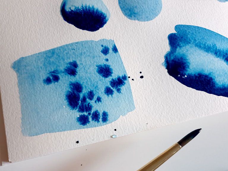 Watercolor wash and shading techniques
