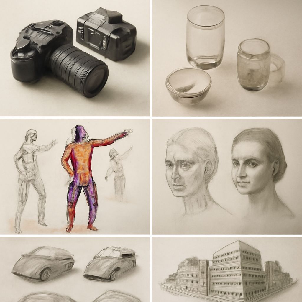 Various types of drawing styles and drawing styles list