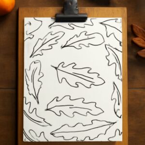 Scary Jack O Lantern Drawing and Bible Verse Calligraphy