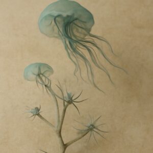 Anatomy of a sailing ship and crayfish