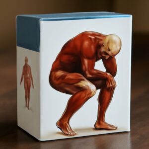 Anatomy and physiology flashcards with watercolor and acrylic