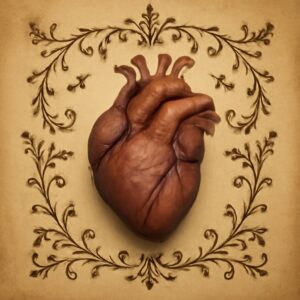heart anatomy drawing and female torso anatomy