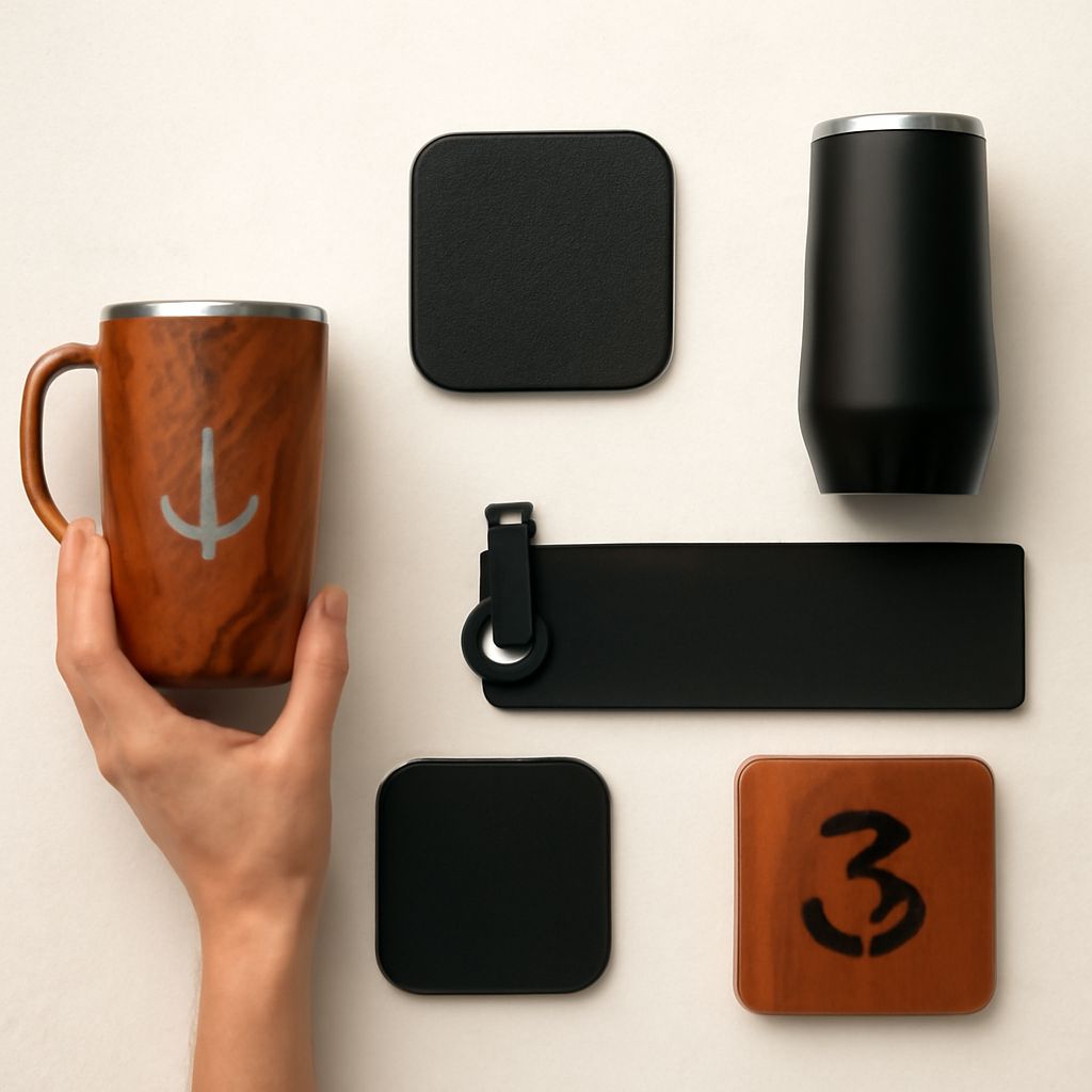 corporate logo gifts with unique logo textures