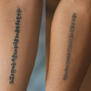 Aged watercolor tattoo and how watercolor tattoos over time change