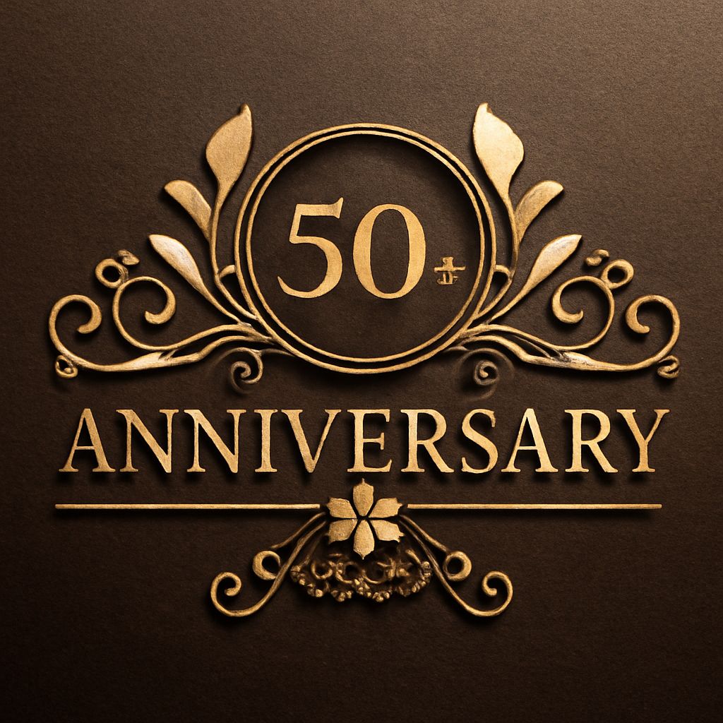 50th anniversary logo and 50 years logo inspiration