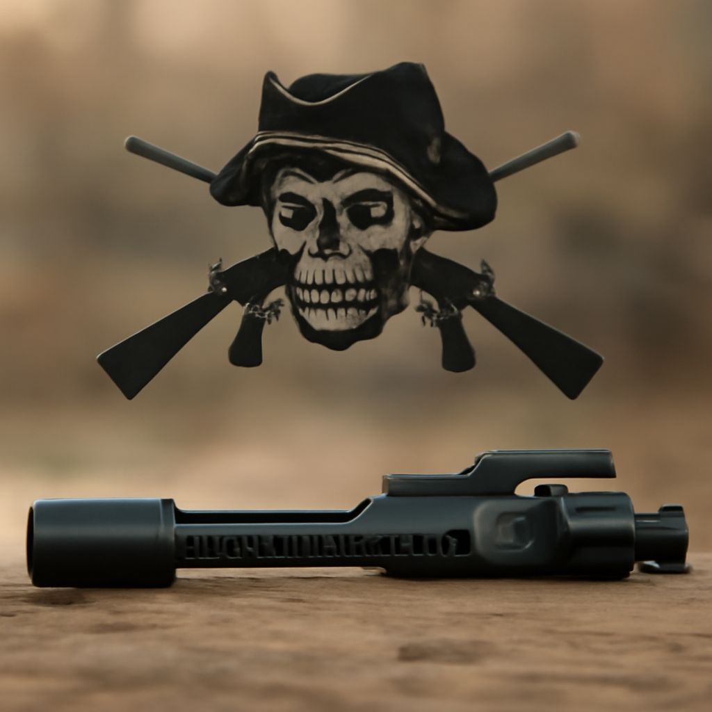 Sons of Liberty logo and anatomy of a pistol