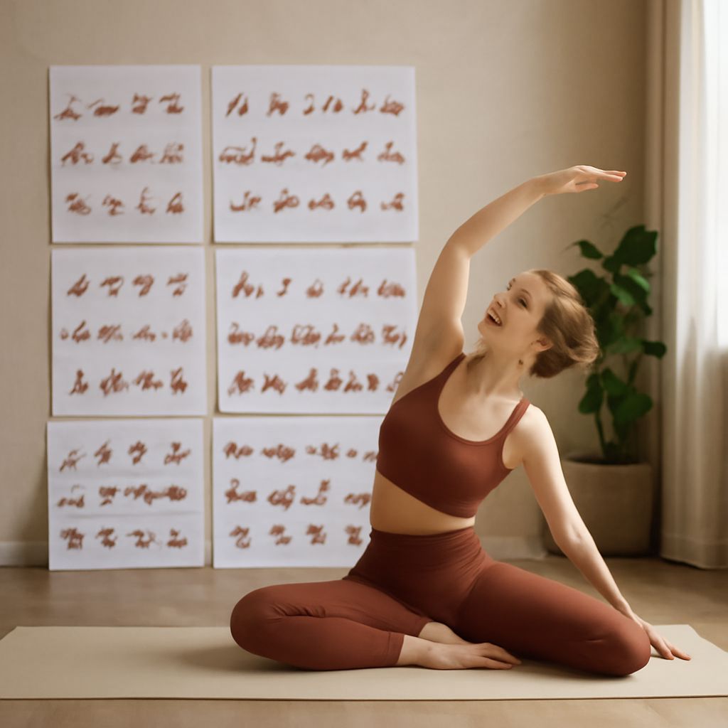 Yoga anatomy book and yoga pose drawing essentials