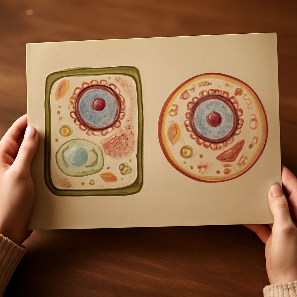 Animal cell diagram showcasing parts and structure