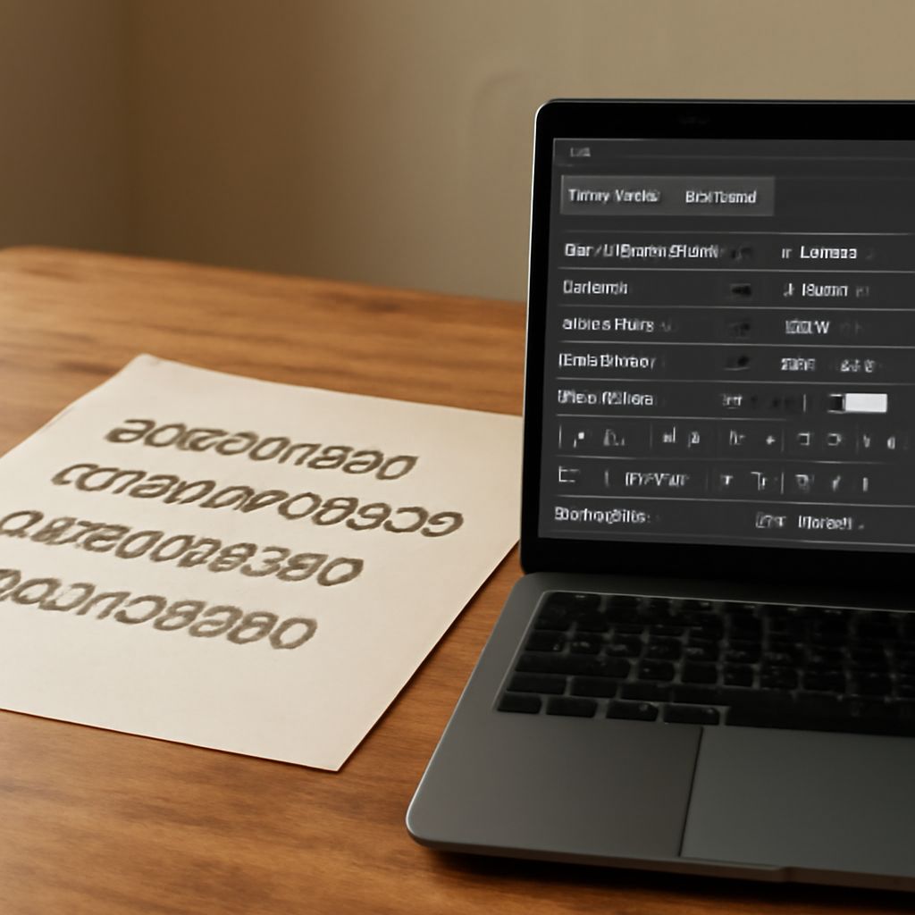 Font comparison with Georgian and Marathi fonts
