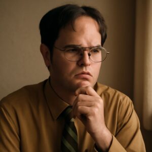 Dwight Schrute drawing and Glen Keane influence