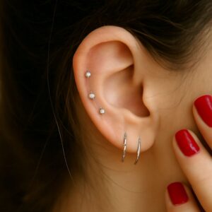 Ear piercings and upper ear piercing names