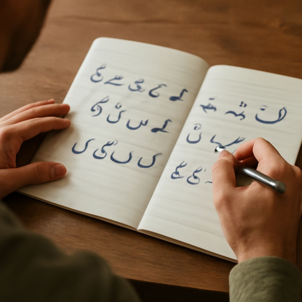 A collection of Urdu fonts including nastaliq and chevron font styles